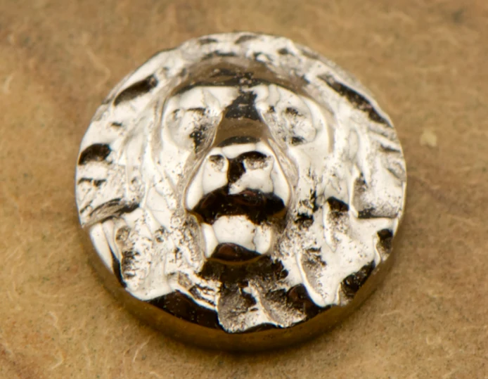 Sanhaga · Gravure tête de lion en or blanc 18 carats